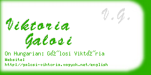 viktoria galosi business card